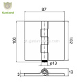 GL-13205 Solda de dobradiça da porta de bunda plana de aço